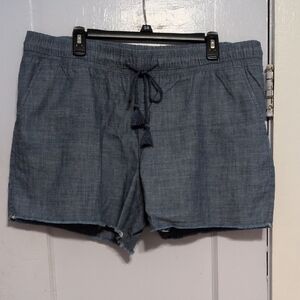 Time and Tru High Waist Denim Blue Shorts